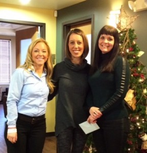 Community Soul Yoga donation with Keri Anne Steger and Owner Kirsten Holmson