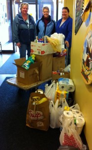 Employees of Aspirus Respiratory Therapy Dept. collected Wish List items for TWC clients