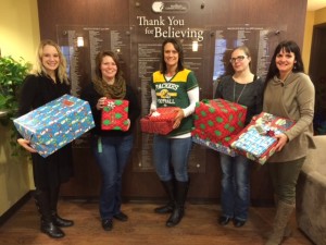 Inner City Bank staff delivering Giving Tree gifts