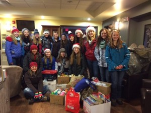 Marathon High School Student Council donating Wish List items