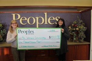 People's State Bank Christmas donation